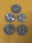 Lot of 5 1964 P Washington Silver Quarters Amazing Lot #14 Beautiful Set