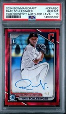 2024 Bowman Draft Rafe Schlesinger #BD-143 Red Lava /5 Auto