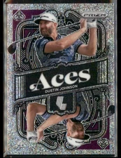 2024 Panini Prizm LIV Golf #1 Dustin Johnson 4Aces Purple Pulsar Prizm