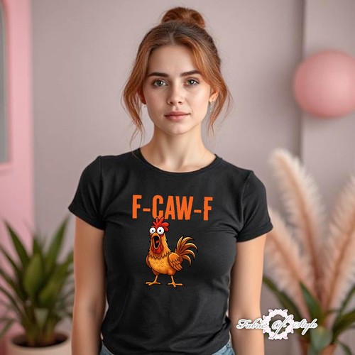 T-shirt Vintage Funny Cow Chicken - Coupe Classique Léger - Motif Humour Vache Poule - 6