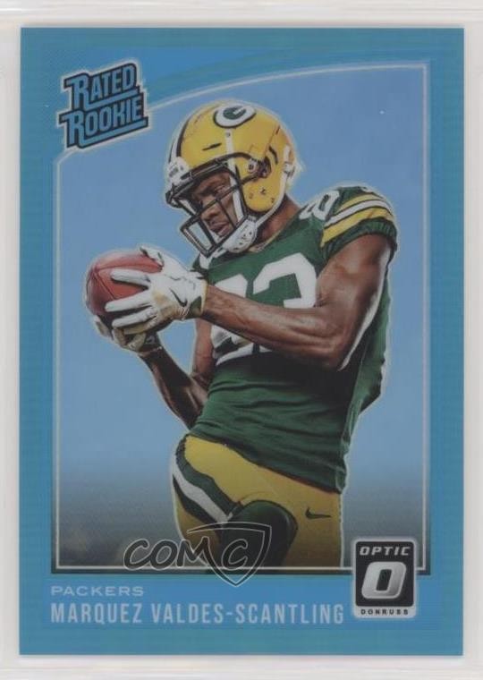 2018 Donruss Optic Rated Rookie Aqua Prizm 72/299 Marquez Valdes-Scantling 0g9j
