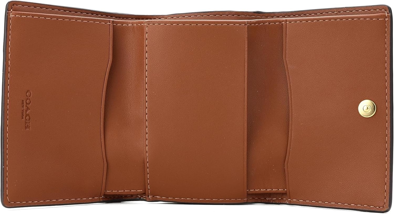 OUTLET Coach Outlet Tri-fold Wallet CM761 IMW6S Micro Wallet Brown image 5