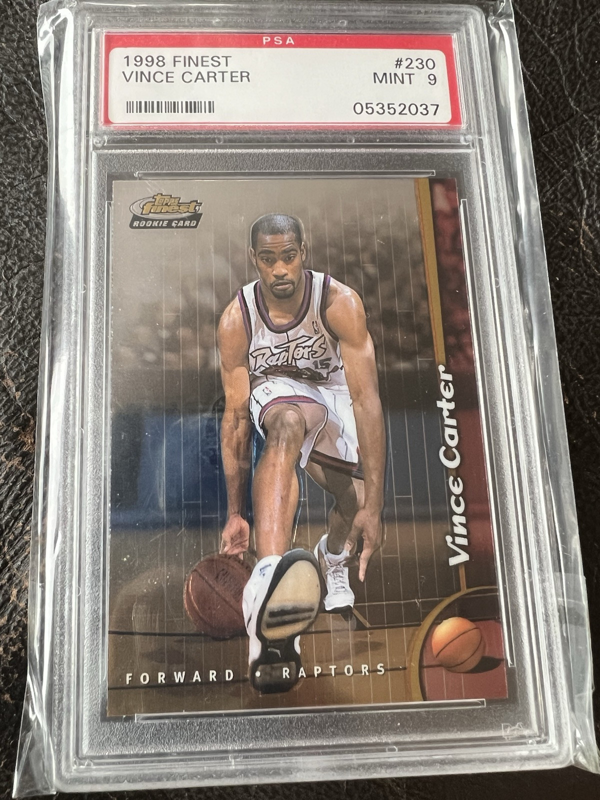1998 FINEST VINCE CARTER PSA 9
