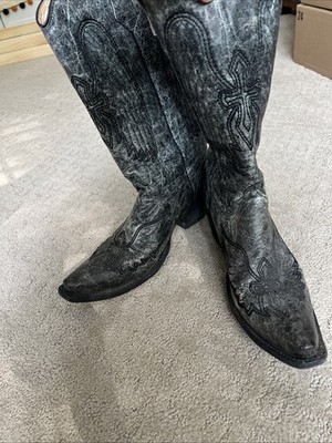 FGF Women s Boots Size 9.5 Black Leather