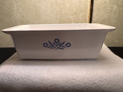 VTG Corning Ware Pyrex Blue Cornflower Bread/Meat Loaf Pan P-315B 9x5x3 2 Quart