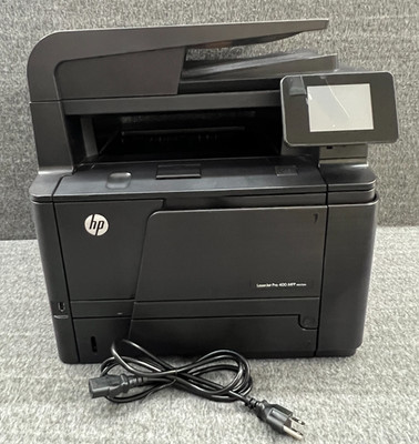 HP LaserJet Pro 400 MFP M425dn CF286A All-In-One Laser Printer w/ Power Cable