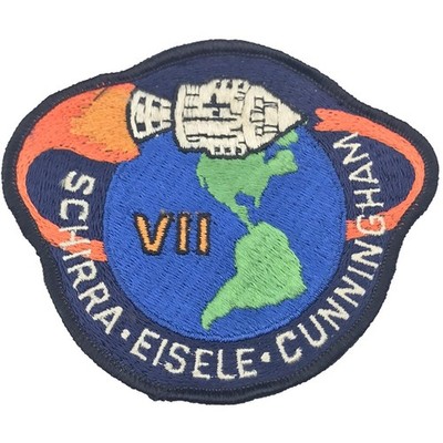 Vintage NASA Apollo VII Schirra Eisele Cunningham Embroidered Patch