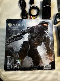 Microsoft Xbox 360 S Halo 4 Limited Edition 320GB Blue Console IN BOX - Tested