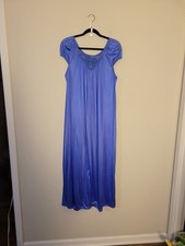 VTG Lorraine Blue A Line Maxi Nightgown