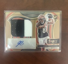 2024 Panini Select Jermaine Burton RC Patch Auto RPA Bronze /49
