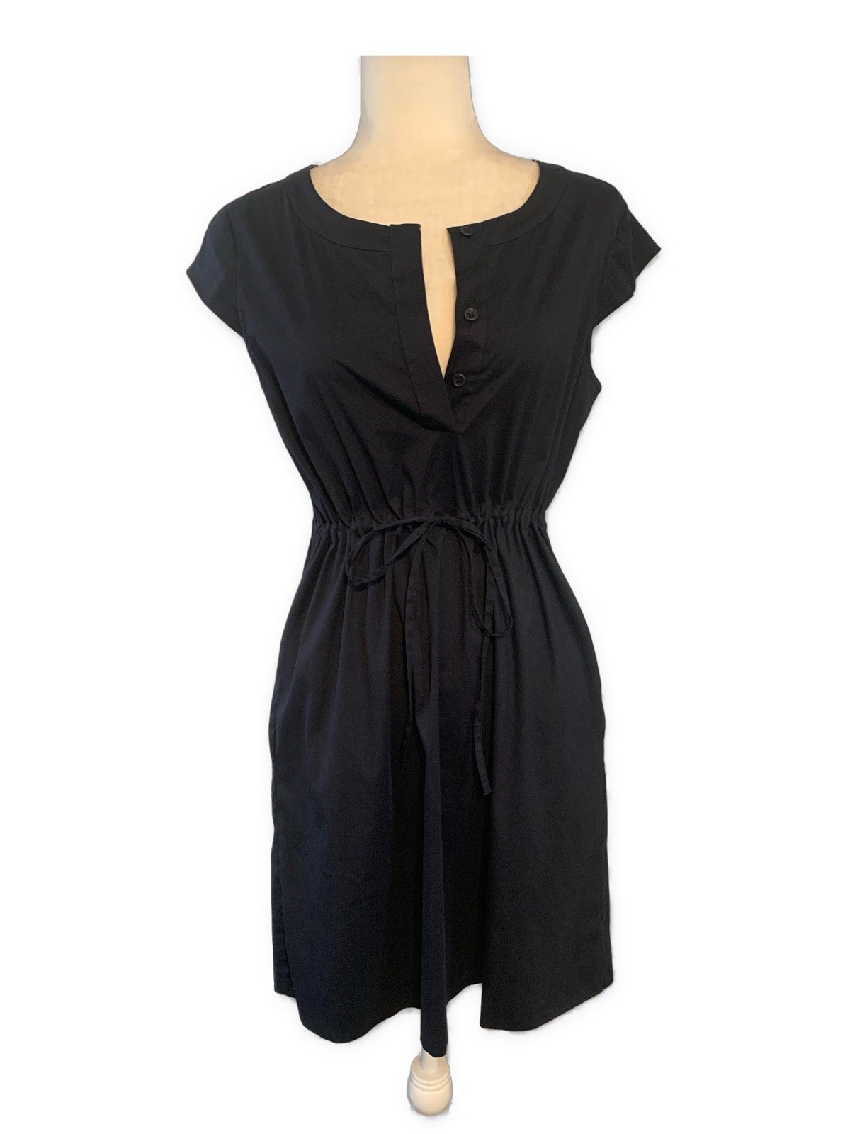 Theory Coop Barney’s Solid Midnight Blue Cap Slee… - image 1