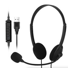Over Ear USB Headphone With Unibody Construction For Office Communication Staff