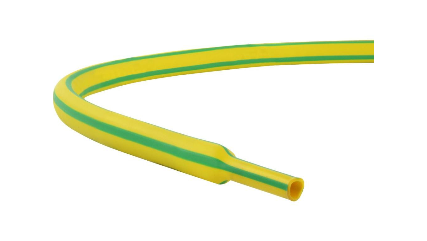 Heat shrinkable tube RC 6.4/3.2 yellow-green / 1m /T2UK