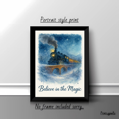 POLAR EXPRESS ZITAT A4 DRUCK POSTER BILD WANDBILD WOHNDEKO GESCHENK TV FILM