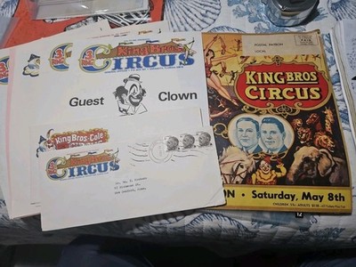King Bros. Circus Lot 1950's Program, Guest Clown and Honorary Ringmaster Forms+