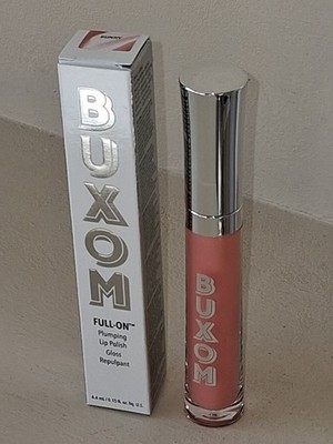 NEW Buxom Full On Plumping Lip Polish Gloss Full Size .15 oz BUNNY Pink Shimmer
