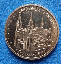 11 096 DDR Medaille „Gernrode/Harz, Stiftskirche St. Cyriakus“