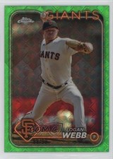 2024 Topps Chrome Logofractor Edition Green Refractor 89/99 Logan Webb #168 0zt7