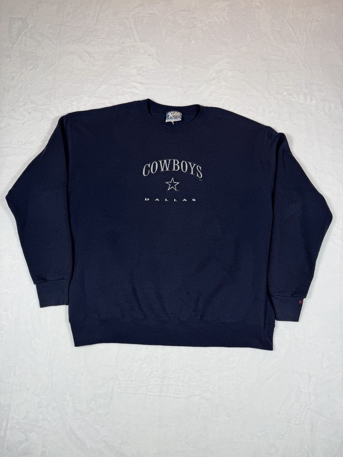 Vintage 90s Dallas Cowboys Embroidered Crewneck Sweatshirt Size XL