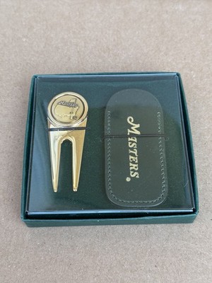 NOS Masters Tournament Divot Tool Set Augusta National Golf Ball Marker