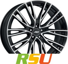 AEZ Seattle black/polished 10.5x22" ET47 LK5 130 ML 66.6 Alufelgen 22 Zoll