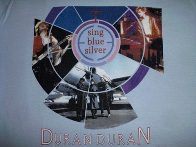 DURAN DURAN - SING BLUE SILVER - T-SHIRT - GRÖSSE L - GILDAN - NEU
