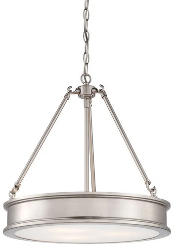 Minka Lavery 4173 Harbour Point 3 Light 19"W Pendant - Nickel - Picture 1 of 3
