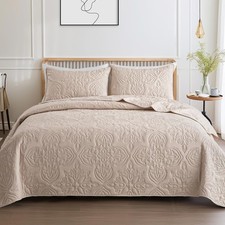 Whale Flotilla Soft Twin Quilt Bedding Set for All Seasons, Elegant Vintage Dama