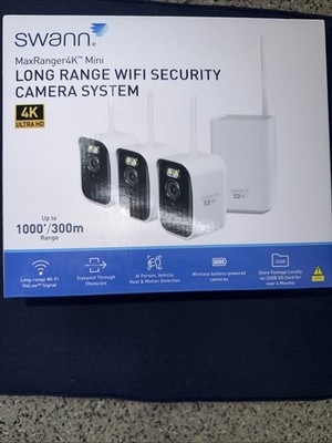 Swann MaxRanger 4K 3-Camera Long-Range Wireless Security System