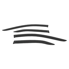 Outside Mount Window Visor Deflector Rain Guard Dark Smoke, 4 Pcs Set Fit for