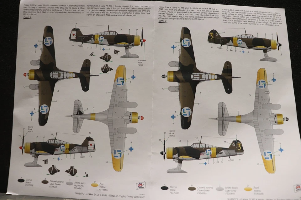 Fokker D-XXI "Sarja" In Finnish Service with Wasp Jr. Engine Special Hobby 1/48 - Image 4 of 4
