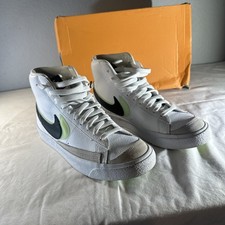 Size 7 GS - Nike Blazer Mid 77 SE Double Swoosh - White Vapor Green