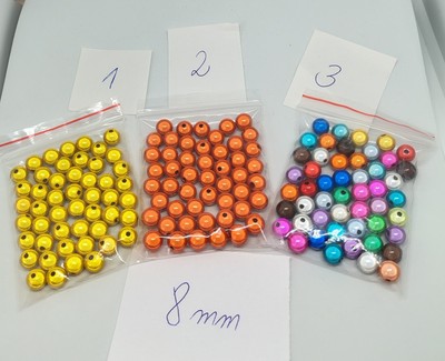 8 mm 50St. Miracle Beads Magic Perlen Wunderperlen 3D Effekt Ilumination