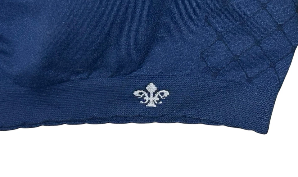 Sujetador deportivo Lily Of France para mujer talla XXL azul ropa deportiva Foto 3 de 4