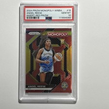 2024 PANINI PRIZM MONOPOLY WNBA #16 ANGEL REESE RED PRIZM /99 PSA 10 GEM MINT