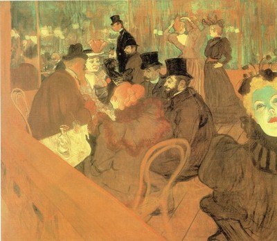Henri de Toulouse-Lautrec- Im Moulin Rouge- 1892 A1-A4 Poster Kunst Gemälde M