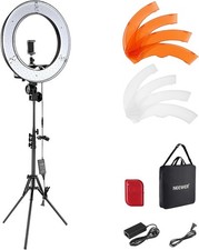 Ring Light 18inch Kit 55W 5600K Professional LED W/ Stand  Phone Holder Soft