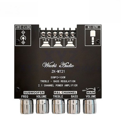 ZK-MT21 Bluetooth Audio Power Amplifier Board Subwoofer 2.1-channel 50WX2+100W