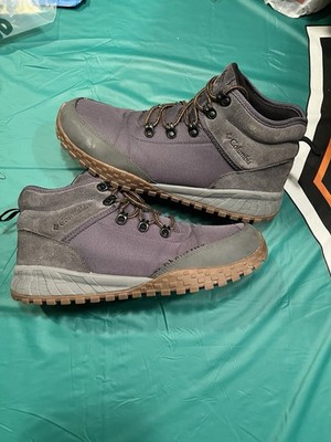 Columbia Fairbanks Mid Boots Men's 12 Blue Gray Hiking Waterproof Outdoors