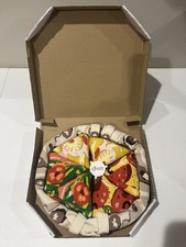 NEW 4 Pairs Pizza Socks Box By Rainbow Funny Novelty Socks Adult Unisex 9.5-13