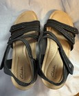 Clark’s Comfort Leather Women Sandals Black 10 NEW — photo 3