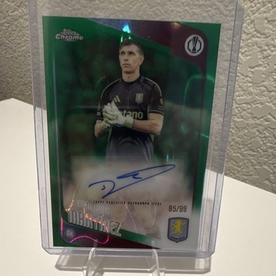 Topps Chrome UEFA Club Competitions Emiliano Martínez Aston Villa CA-EM Auto /99