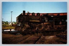 Chicago & North Western 1429 Steam Locomotive Ashland Wisconsin Postcard