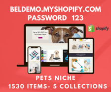 READY-MADE DROPSHIPPING Shopify Store - 1530 Products - Pets supplies niche