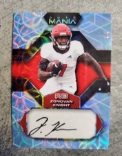 🔥🏈ZONOVAN KNIGHT - WILD CARD AUTO MANIA - #3/3 - ROOKIE - NEW YORK JETS