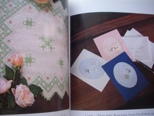 Deko Motive in Hardanger Anleitung und Muster Ornamente Deckchen - Bild 6 von 11