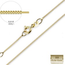 Echt Gold 333 Hals Goldkette Panzerkette 38 40 42 45 50 cm Frauen Männer Kinder