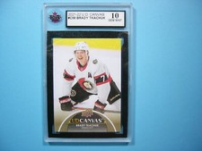 2021/22 UPPER DECK UD CANVAS NHL HOCKEY CARD #C59 BRADY TKACHUK KSA 10 GEM MINT