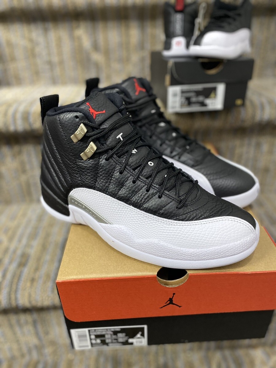Nike Air Jordan 12 Retro Playoff Black/White/Red CT8013-006 Size