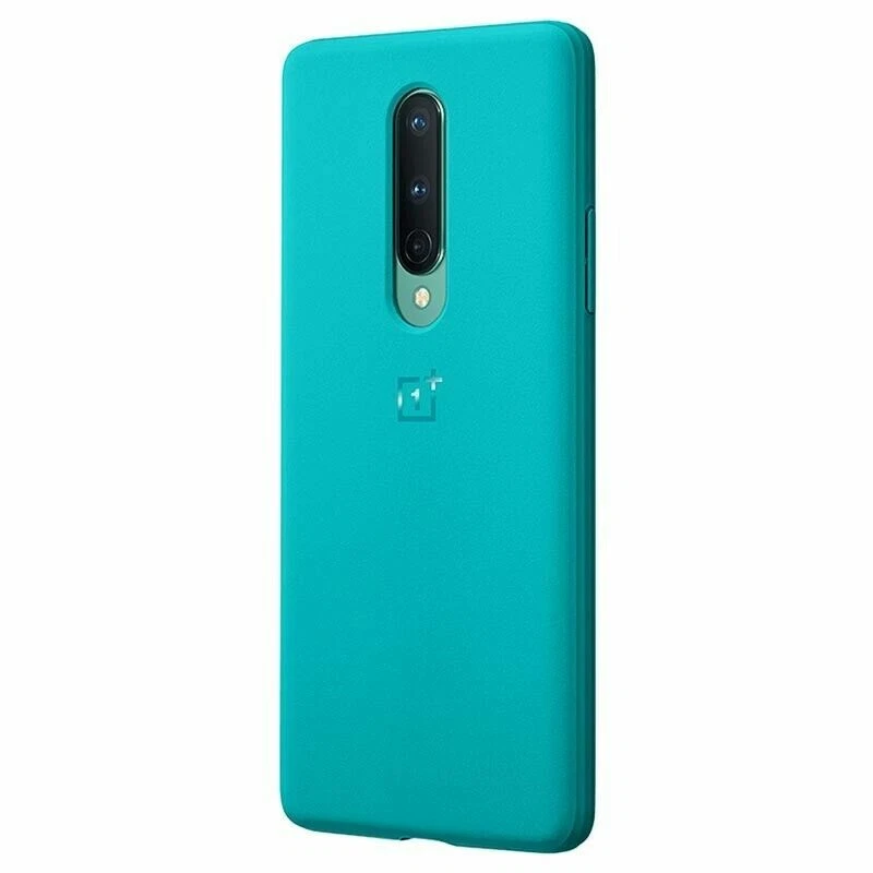Funda Trasera Original Oficial Para OnePlus 8 Arenisca Parachoques Mate Cian Foto 3 de 4